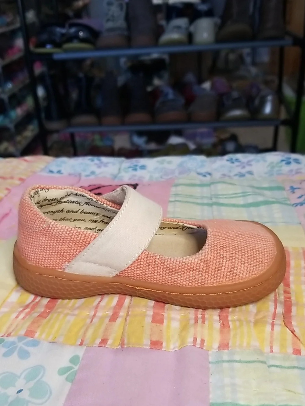 Livie & Luca Peach Carta II Mary Jane  Size 5